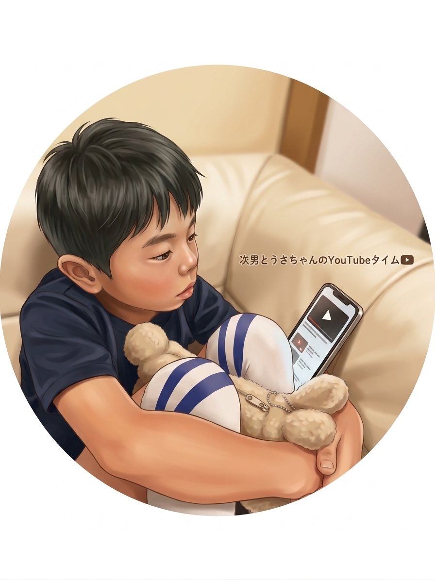 うさこと一緒の次男のイメージ2